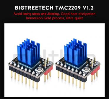 1x Bigtreetech TMC2209 V1.2 Schrittmotortreiber ultra silent UART mode drivers
