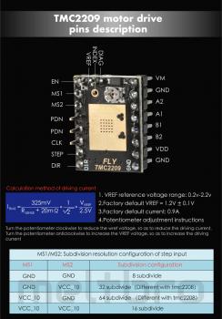 5x FLY TMC2209 Schrittmotortreiber / stepper, original Trinamic chips, UART