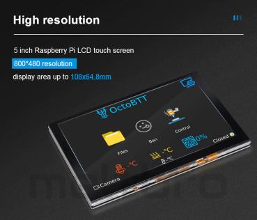 BIGTREETECH PITFT50 V 1,0 Touch Screen 5 Zoll, Octoprint Für Raspberry Pi 3/4