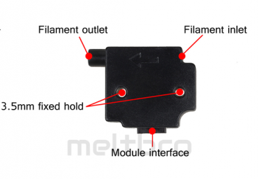 BTT Filament runout Sensor, 1.75mm, Erkennung von Filament Brüchen, z.B. CR10