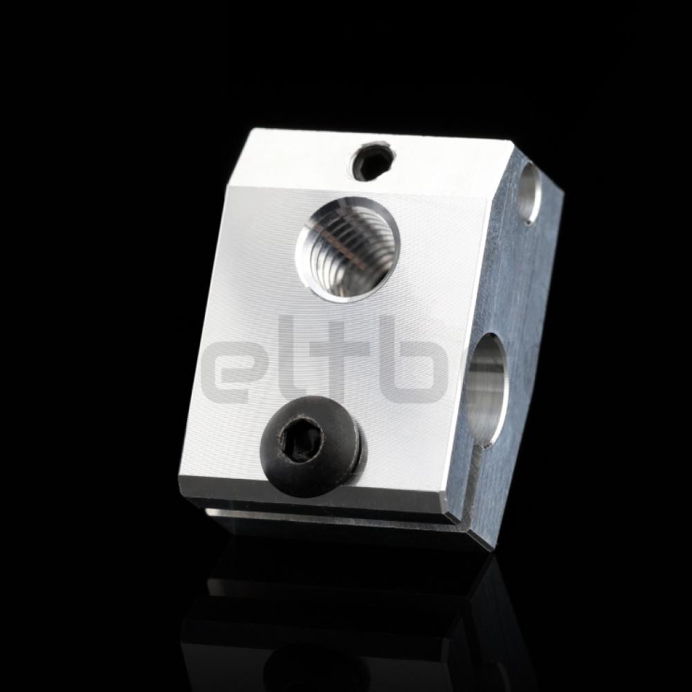 Preview: Heizblock für Prusa Mini Kupfer (vernickelt) oder Aluminium ähnl V6 hotend
