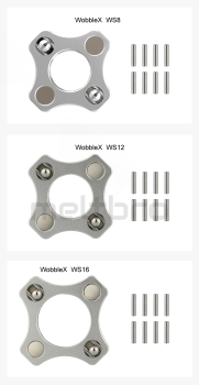 WobbleX WS8 WS12 WS16 Oldham Coupler Stabilisator für T8 Spindel SFU1204 SFU1604