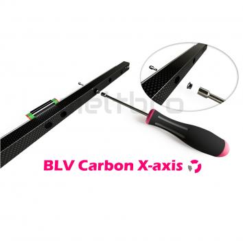 BLV CF-tube Carbonfaser X Achse 2020 Profil linear guide für hohe Geschwindigkeiten 460mm