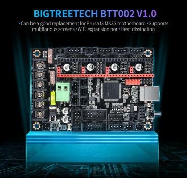 Bigtreetech BTT002 V1.0, 32Bit Mainboard, passend für Prusa i3 3D-Drucker