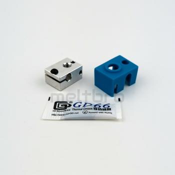 1x V6 hotend Alu Heizblock, CNC gefräst, kein Guss, mit elekt. Komponenten