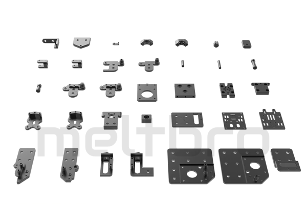 BLV MGN cube Metall kit aus CNC gefrästem Aluminium mit hoher Fertigungsqualität 2 oder 3 Achs