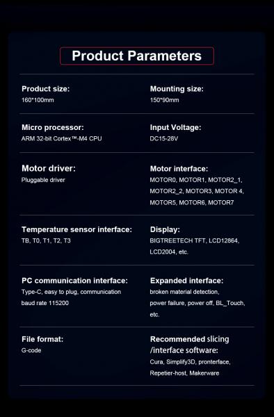 Bigtreetech Octopus V1.0 PRO mainboard 32Bit, TMC2208 / TMC2209 Klipper Voron 2.4