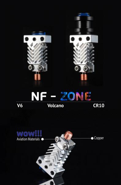 NF Zone CR10 hotend, optimiertes hotend für Ender 3, Ender 5, CR-10, V6 hotend