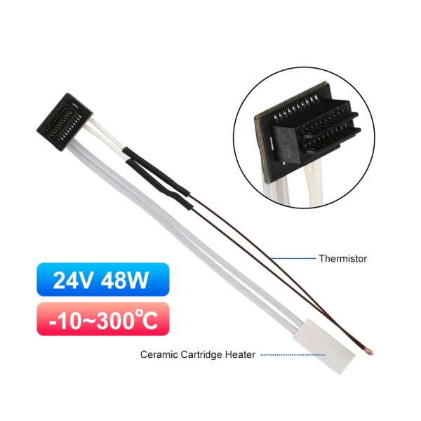 Thermistor Temperatur Sensor Temperaturfühler Keramik Heizelement heater für Bambu Lab P1 P1S P1P