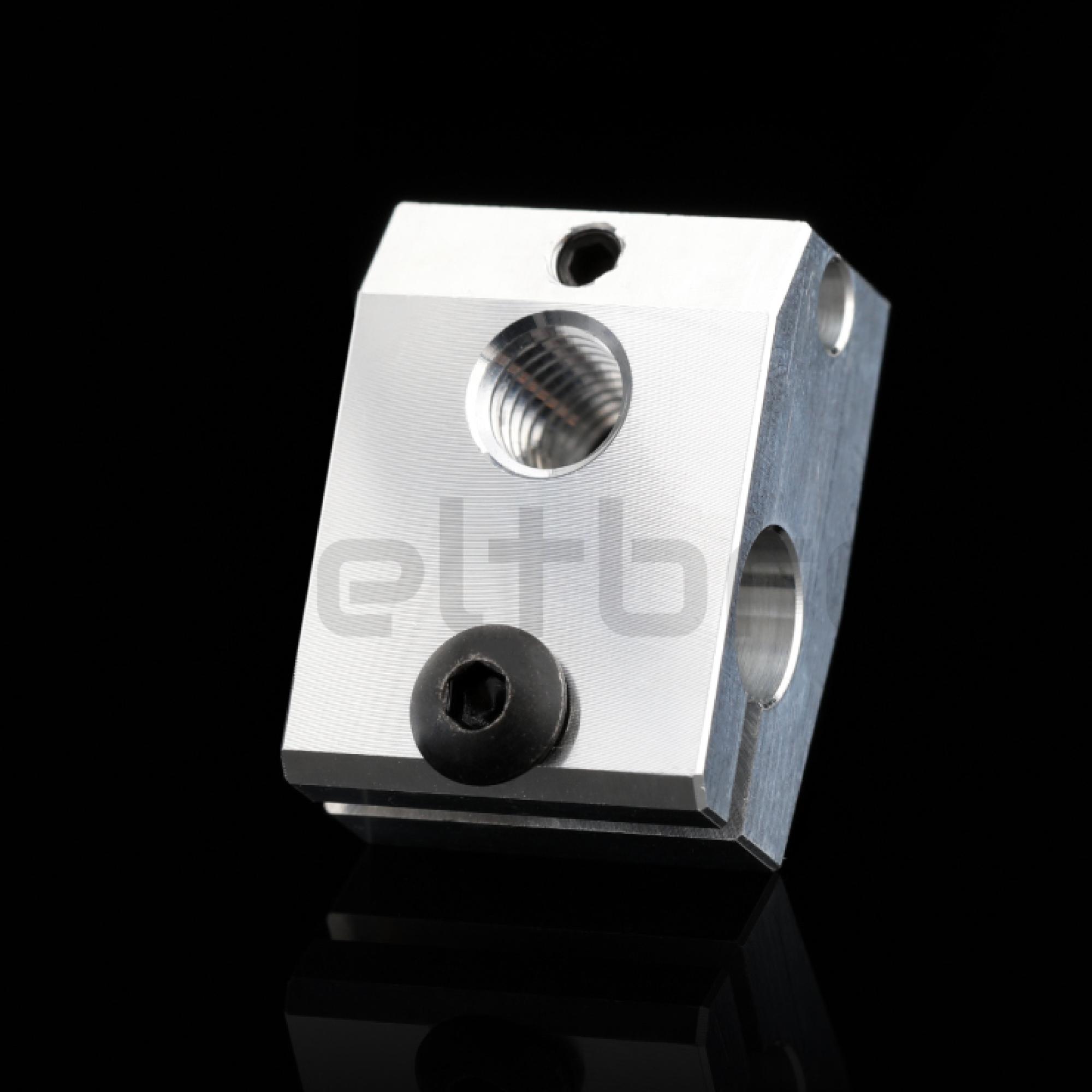 Heizblock für Prusa Mini Kupfer (vernickelt) oder Aluminium ähnl V6 hotend