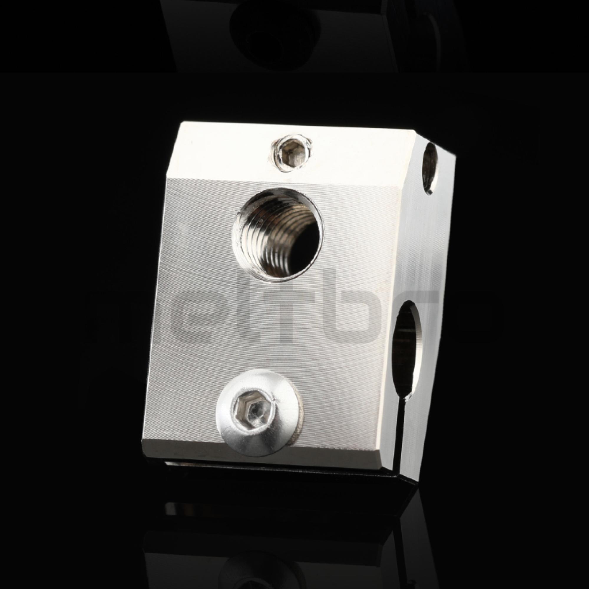 Heizblock für Prusa Mini Kupfer (vernickelt) oder Aluminium ähnl V6 hotend