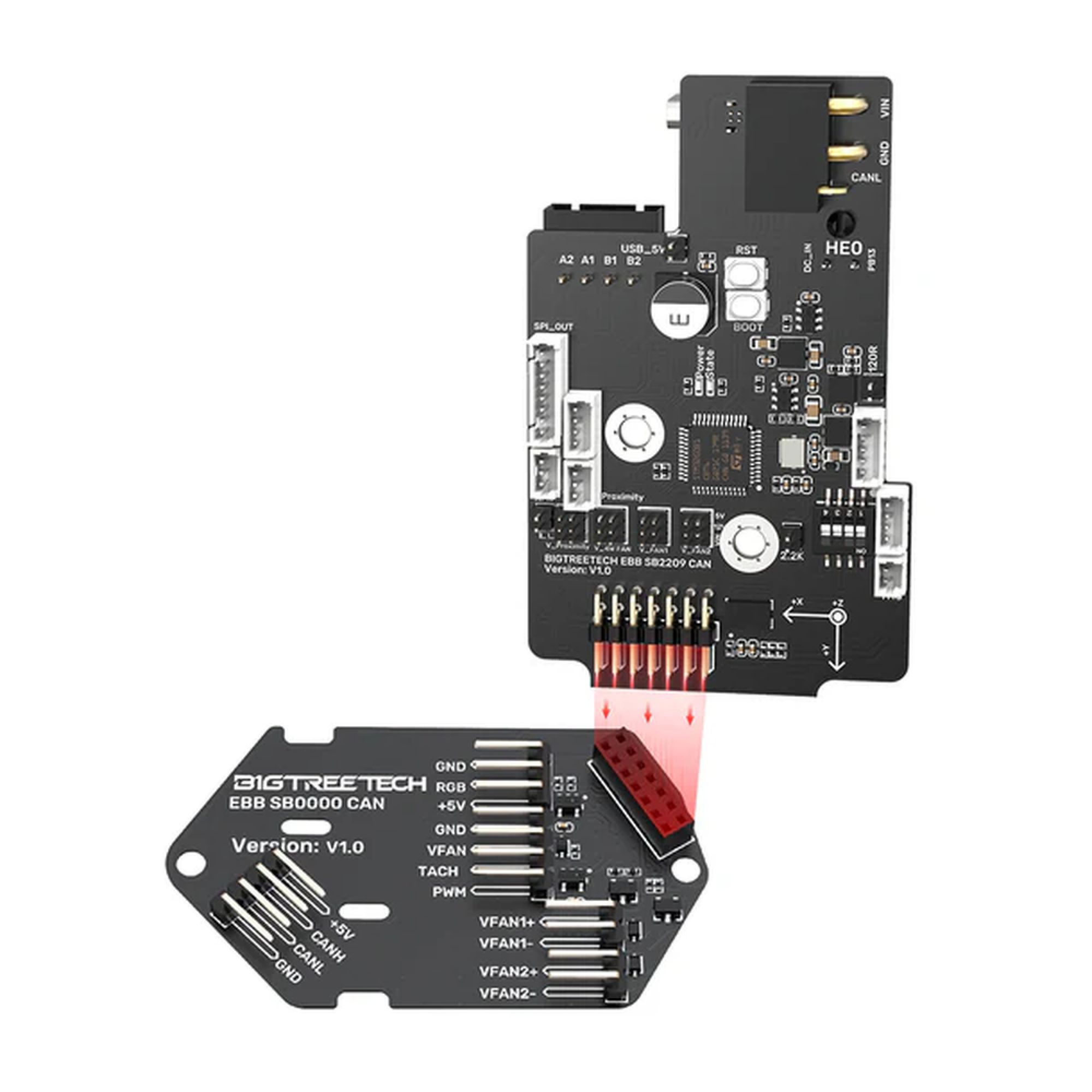 BIQU EBB SB2209 CAN (RP2040) Voron Stealthburner PCB Zwischenplatine CANBUS
