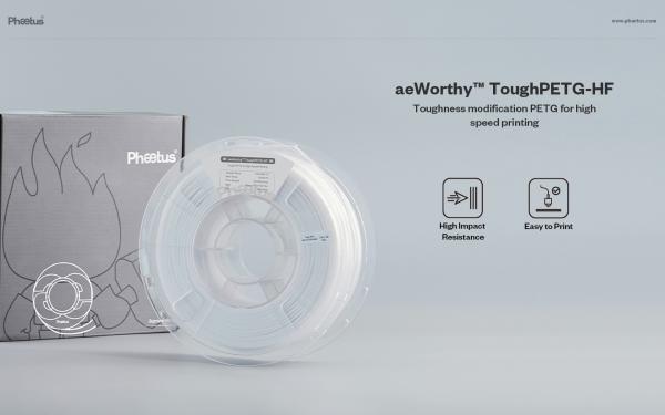 aeWorthy™ ToughPETG-HF High Speed PETG Filament von Phaetus 250mm/s stabil wie ABS aeWorthy™ ToughPETG-HF High Speed PETG Filament von Phaetus 250mm/s stabil wie ABS