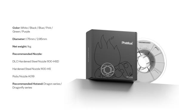 aeWorthy™ ToughPETG-HF High Speed PETG Filament von Phaetus 250mm/s stabil wie ABS aeWorthy™ ToughPETG-HF High Speed PETG Filament von Phaetus 250mm/s stabil wie ABS