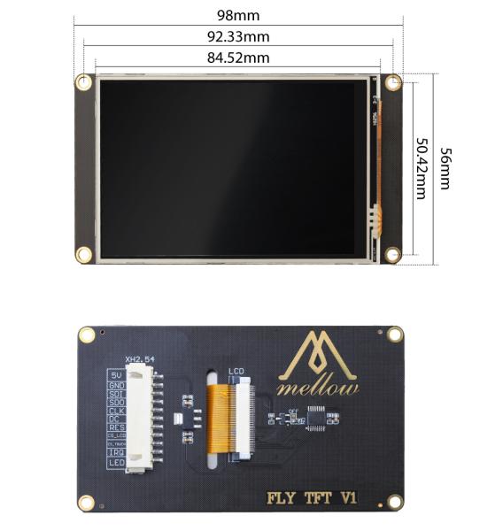 FLY Mellow TFT35 V1 3,5 Zoll touch 50fps Klipper support für Gemini mainboard