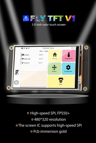 FLY Mellow TFT35 V1 3,5 Zoll touch 50fps Klipper support für Gemini mainboard