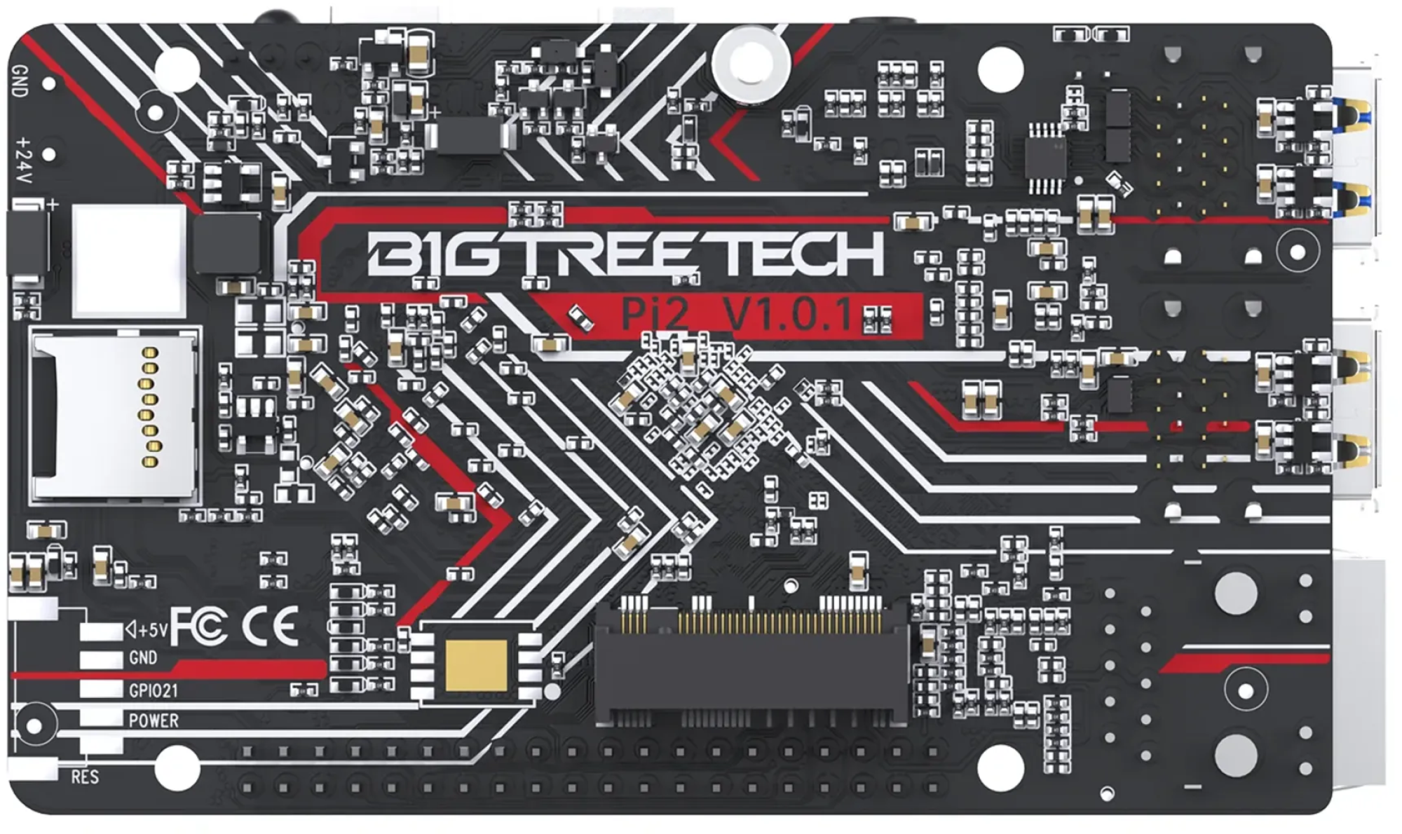 BIQU Pi 2 Bigtreetech Pi2 Raspberry Alternative z. B. für Voron 3D-Drucker Rockchip RK3566, Quad-core Cortex-A55, 1,8GHz