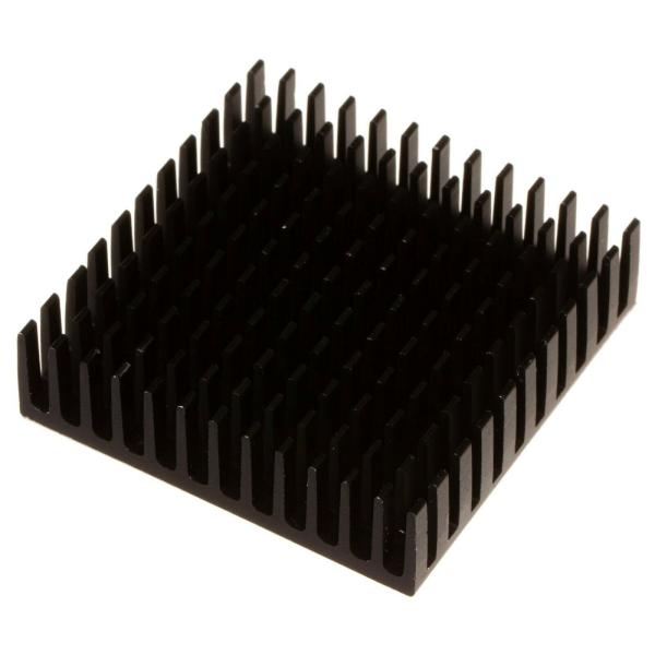 1x Kühlkörper/Heatsink für Nema 17, 40x40x11mm, Aluminium, thermische Klebefolie